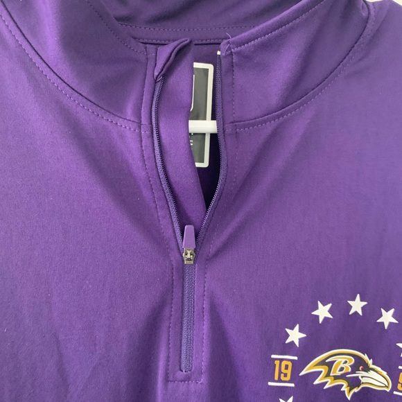 Vintage 1996 Baltimore Ravens 1/4 zip shirt NFL Team Apparel - Picture 2 of 6